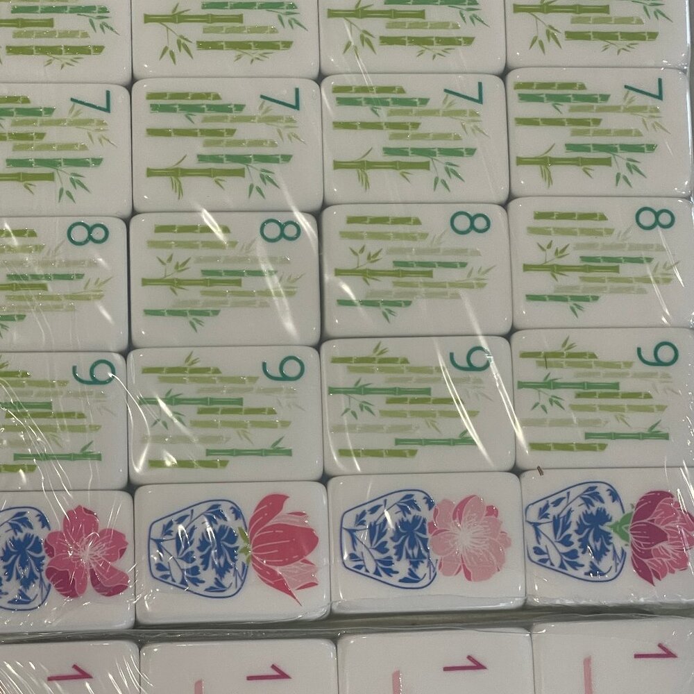 Mahjong Tiles. New. Green. 2 Sets Left. Sets have slight misprints. see details - Picture 10 of 16
